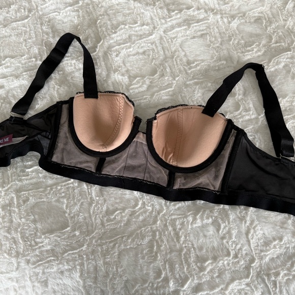 Adore Me Elegant Black Lace Bra - Picture 3 of 4